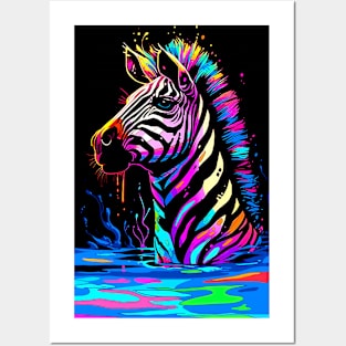 Сolorful zebra Posters and Art